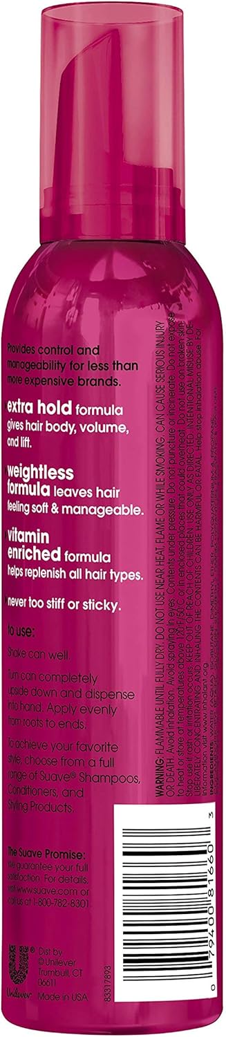 Suave Extra Hold Shaping Mousse (255g)