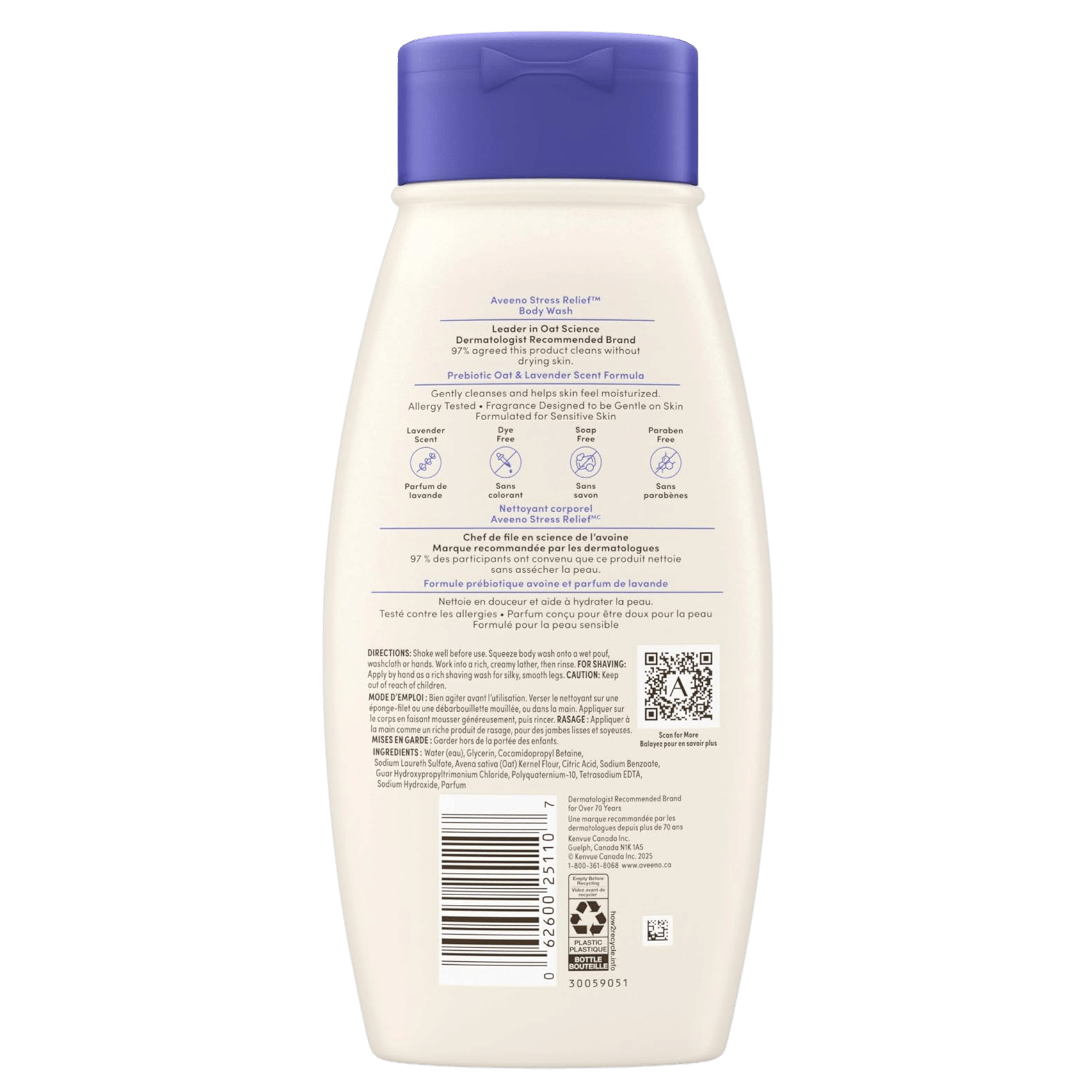 Aveeno Stress Relief Body Wash for Normal Skin (532ml)