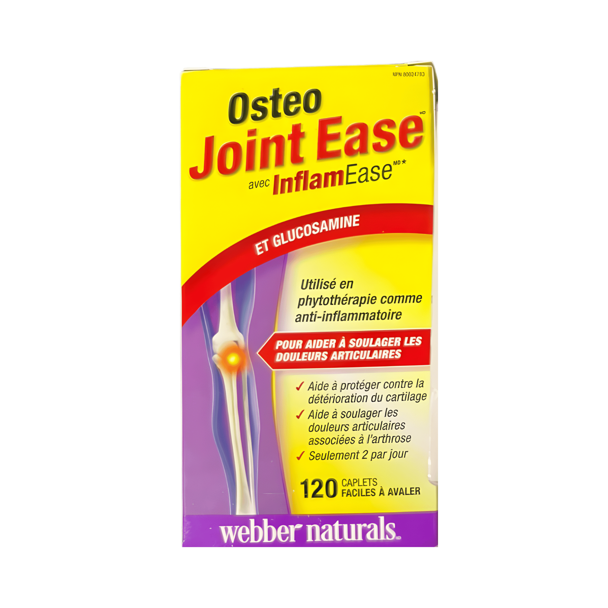 Webber Naturals Osteo Joint Ease with InflamEase and Glucosamine (120 Caplets)